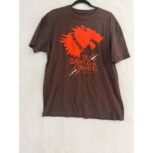 GV Art + Design Cleveland Browns The Dawgs Are Coming T-Shirt Brown XL Mens